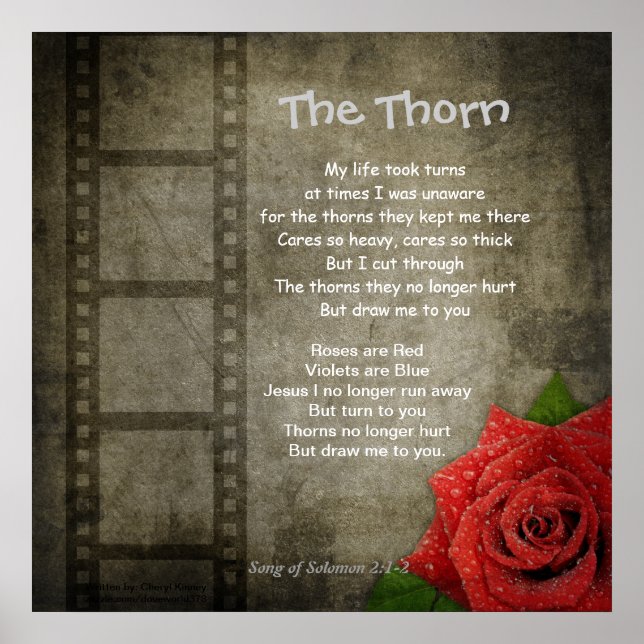Poster-- The Thorn Poster (Front)