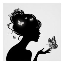 Poster The White Butterflies Woman
