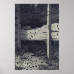 Poster Theodor Kittelsen Musstad (The Black Death)