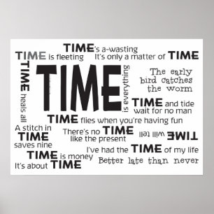 Poster - Time Proverbs