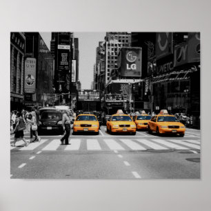 poster times square (yellow cab)