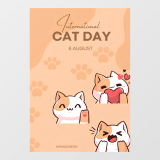 poster to celebrate international cat day