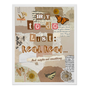 Poster To-Do List Aesthetic Collage   Soft inspo