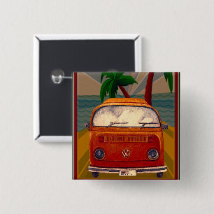 Poster:Travel California 15 Cm Square Badge