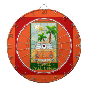 Poster:Travel California Dartboard