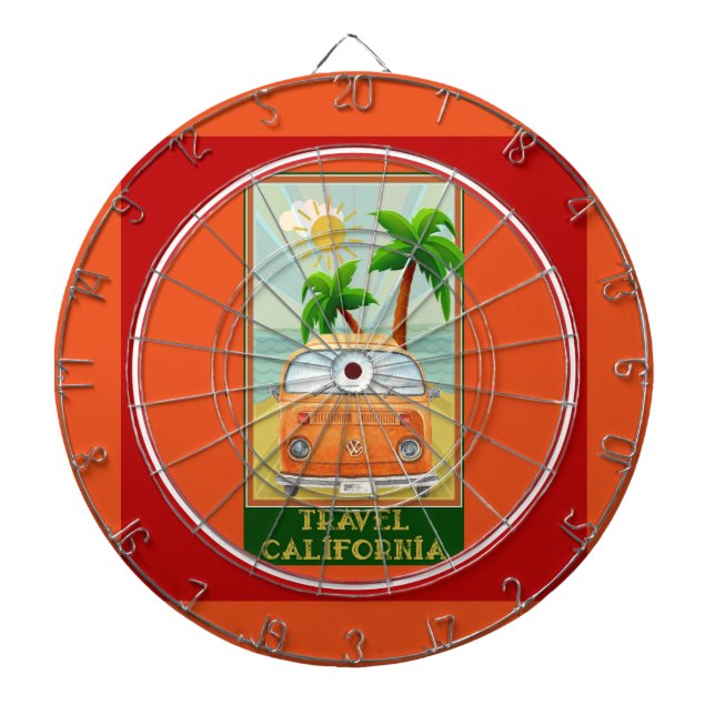 Poster:Travel California Dartboard (Front)