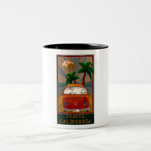 Poster:Travel California Two-Tone Coffee Mug