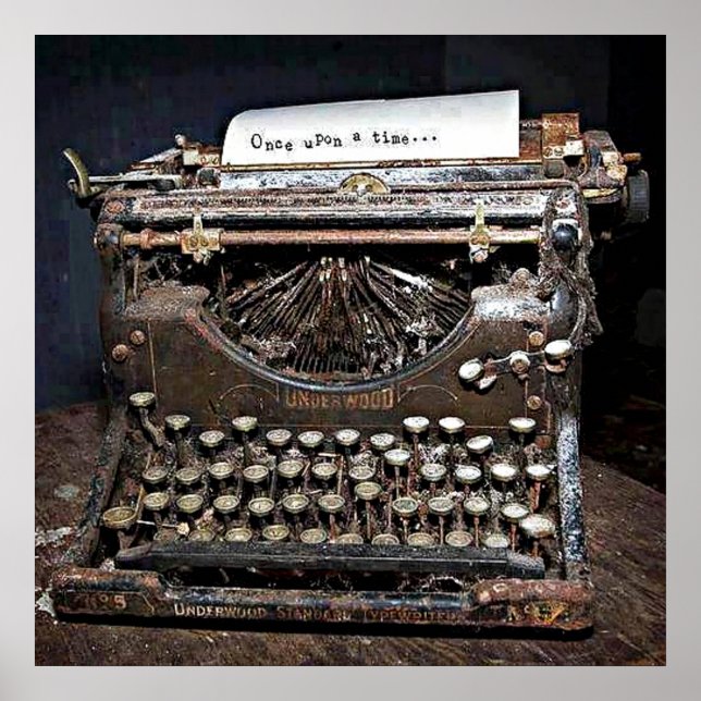 Poster, Underwood, old typewriter Poster (Front)
