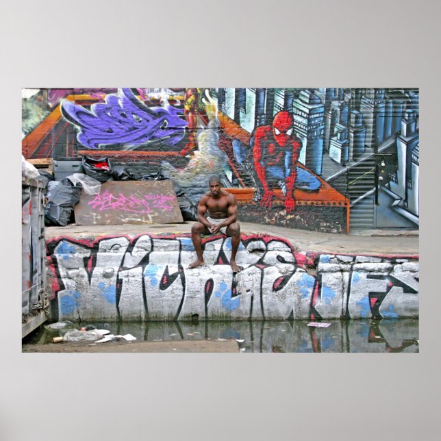 Poster, "Urban Swimming Hole" Poster (Front)