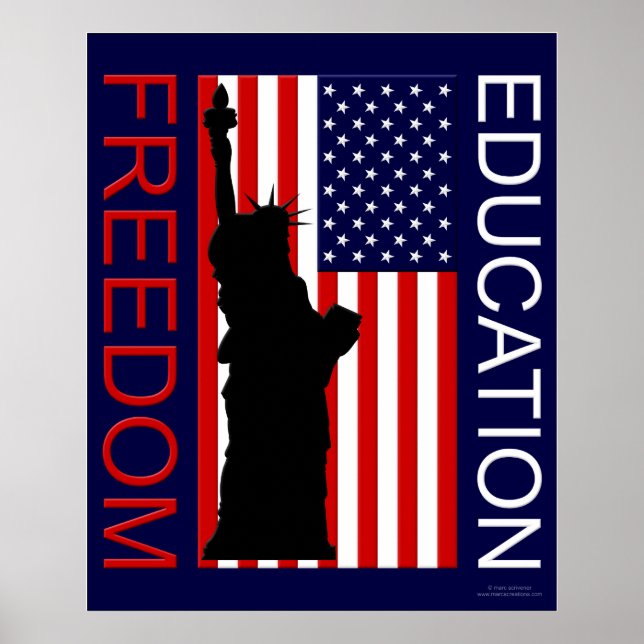 Poster USA - FREEDOM - EDUCATION (Front)