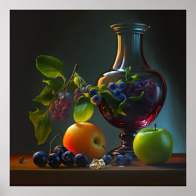 Poster Vase & Fruit (Front)