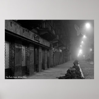 Poster: Via Paolo Sarpi, Milan, Italy Poster