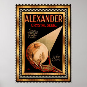 Poster Vintage Alexander Crystal Seer theatre