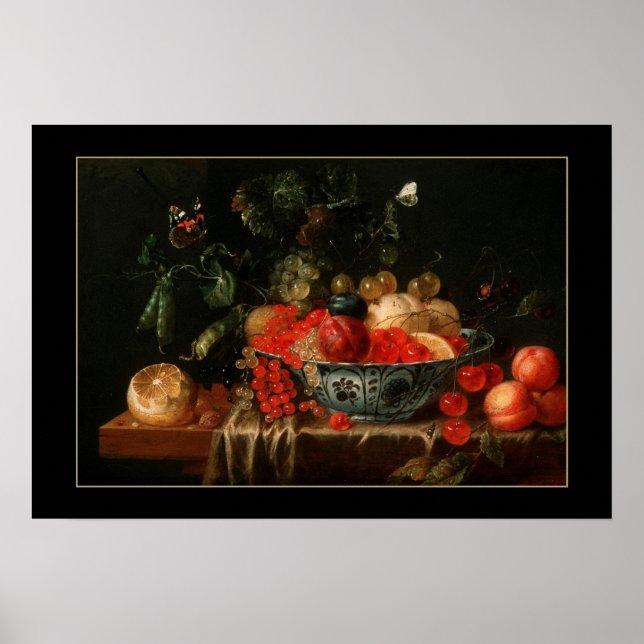 Poster Vintage Art Still Life Fruit Painting 2 (Front)