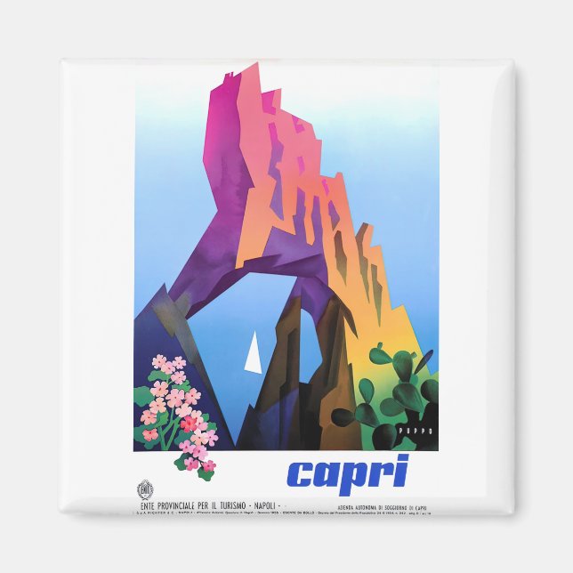 poster vintage capri magnet (Front)
