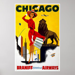 Poster-Vintage Chicago Advertisement Poster