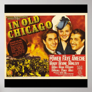 Poster-Vintage Chicago Art-In Old Chicago Poster