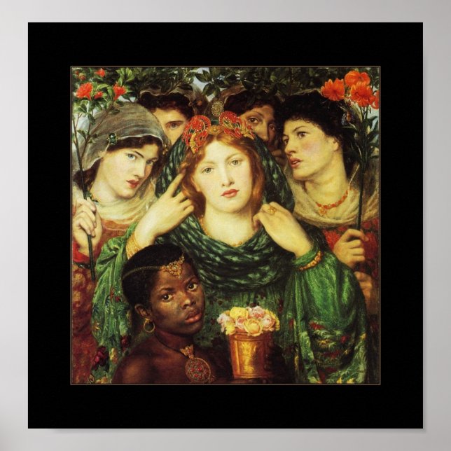 Poster Vintage Dante Gabriel Rossetti The Beloved (Front)