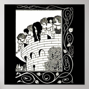 Poster-Vintage Illustration-Aubrey Beardsley 9 Poster