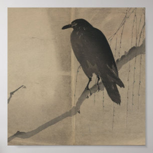 Poster-Vintage Japanese Art-Yanagi ni karasu Poster
