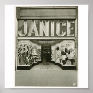 Poster-Vintage-New York Janice Store Poster