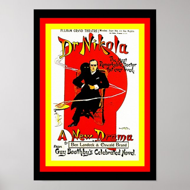 POSTER VINTAGE POP ART GUY BOOTHBY'S DR. NIKOLA (Front)