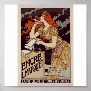 Poster-Vintage-Redheaded Woman Print
