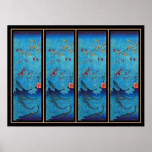 Poster Vintage Sharks Kuniyoshi 1797-1861, Utagawa