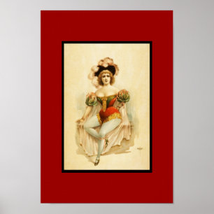 Poster Vintage Theatre Woman