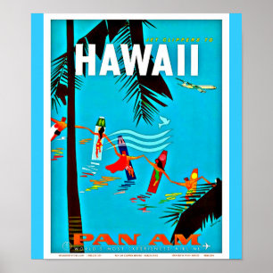 Poster-Vintage Travel Art-Hawaii 5 Poster
