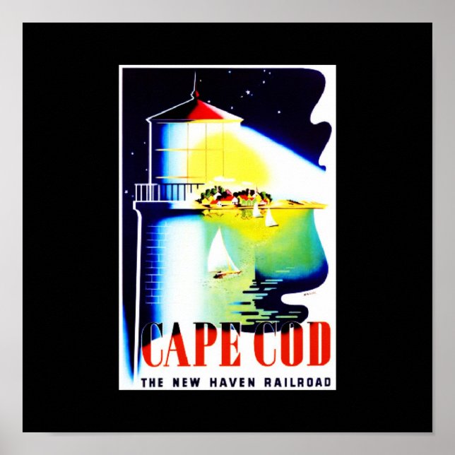 Poster-Vintage Travel-Cape Cod Poster (Front)