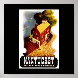 Poster-Vintage Travel-Nantucket Poster