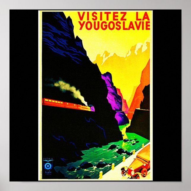 Poster-Vintage Travel-Yugoslavia Poster (Front)