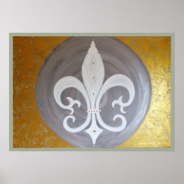 Poster "Weiße Lilie" (Front)