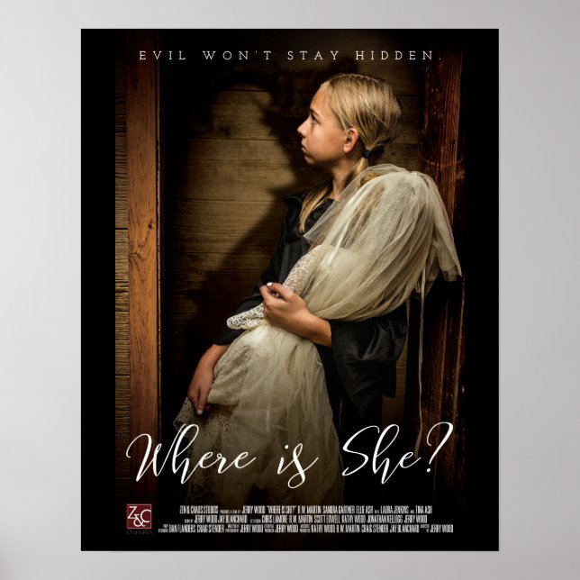 Poster - "Where Is She?" Size: 16" x 20" - Revised (Front)