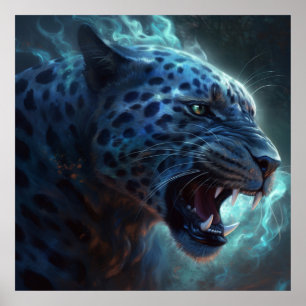 Poster White Leopard