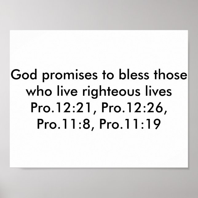 Poster with bible verses (Front)