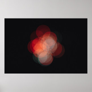 Poster with bokeh effect photo