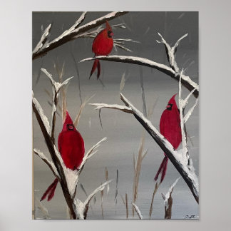 Poster with Cardinals