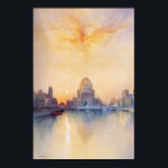 Poster With Chicago World's Fair Painting Of 1893<br><div class="desc">Artistic poster allowing you to keep your favourite art treasure near your heart. Classic painting "Chicago World's Fair" from splendid artist Thomas Moran. American painter who lived 1837-1926 while this particular piece was painted in 1894.</div>