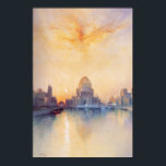 Poster With Chicago World's Fair Painting Of 1893<br><div class="desc">Artistic poster allowing you to keep your favourite art treasure near your heart. Classic painting "Chicago World's Fair" from splendid artist Thomas Moran. American painter who lived 1837-1926 while this particular piece was painted in 1894.</div>