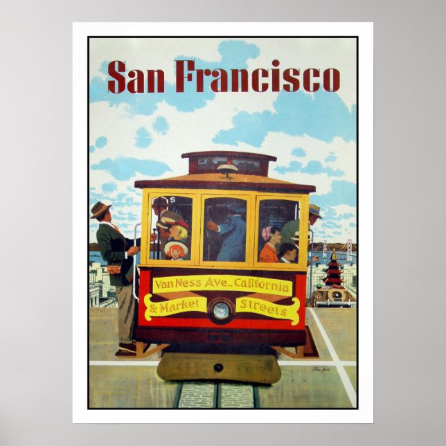 Poster with Cool San Francisco Print (Front)