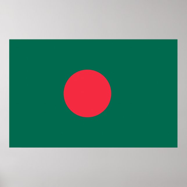 Poster with Flag of Bangladesh (Front)