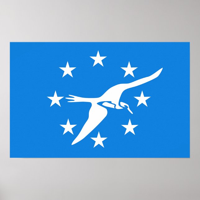 Poster with Flag of Corpus Christi, USA (Front)