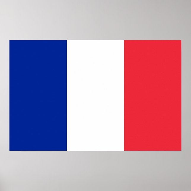 Poster with Flag of France (Front)