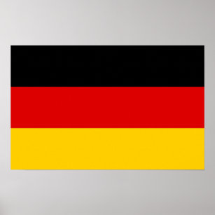 Poster with Flag of Germany