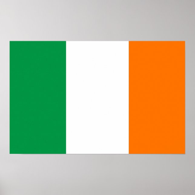 Poster with Flag of Ireland (Front)