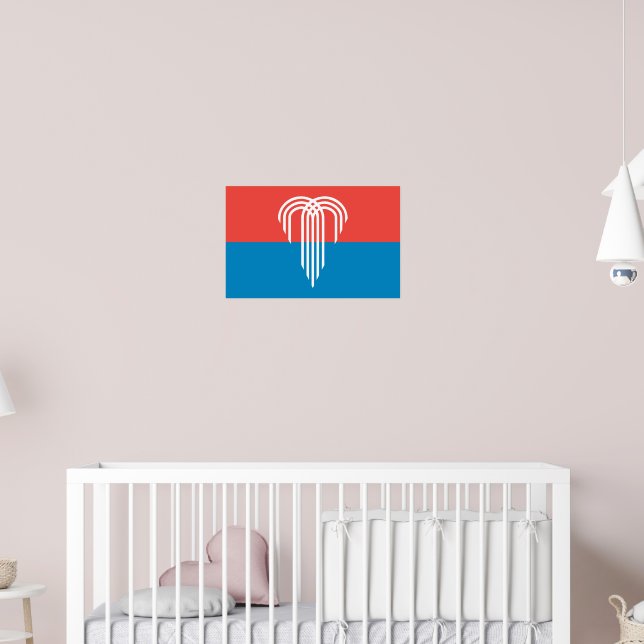 Poster with Flag of Kansas City, Missouri (Nursery 2)