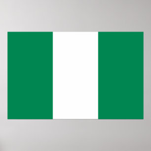 Poster with Flag of Nigeria