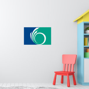 Poster with Flag of Ottawa, Canada